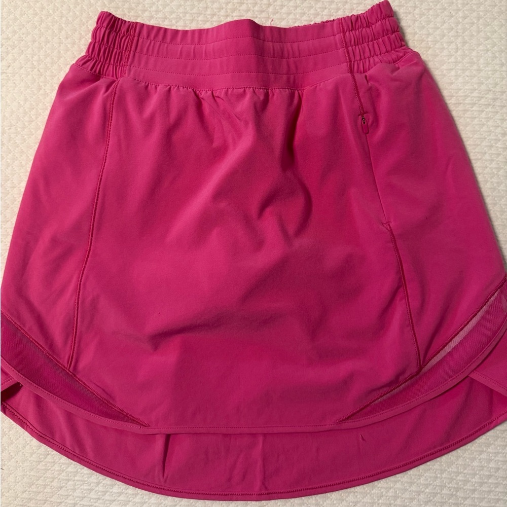 Hot Pink Lululemon Hotty Hot HR Skirt (skort) *LONG